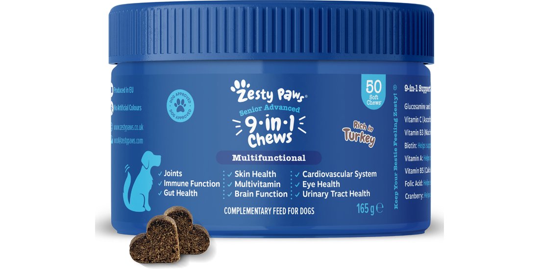 Zesty Paws Senior Advanced 9-in-1 Chews Tacchino…