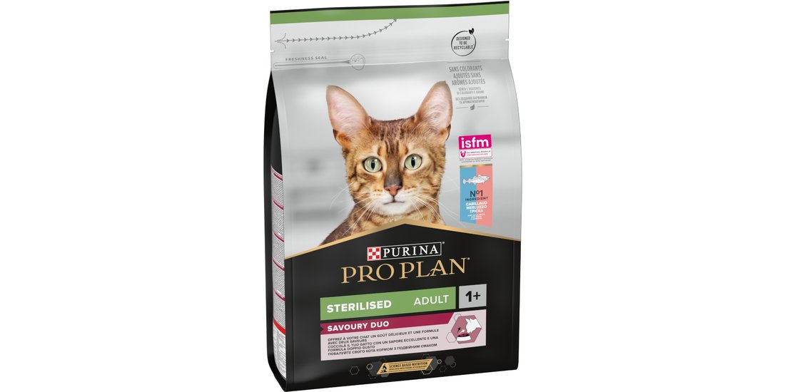PURINA PRO PLAN Sterilised Adult Duo Merluzzo…
