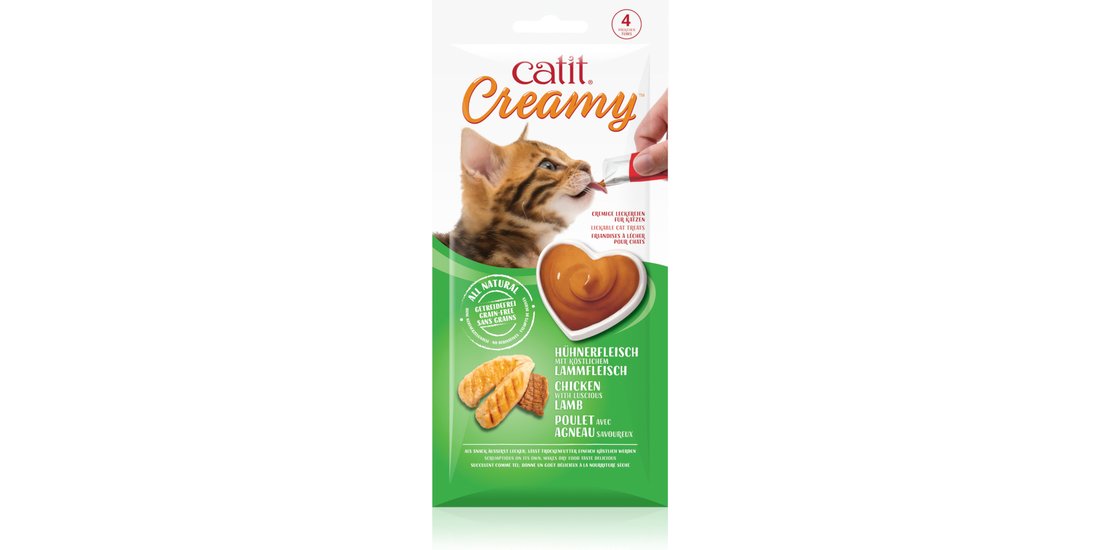 Catit Creamy 4 x 10 g – Pollo & Agnello