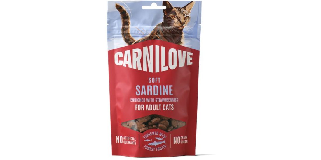 Carnilove Cat Soft Snack – 50 g Sardine con Fragole…