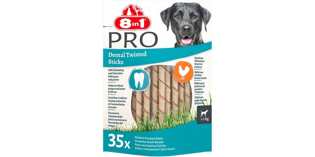 8in1 Pro Dental Twisted Sticks Pollo – Set %: …