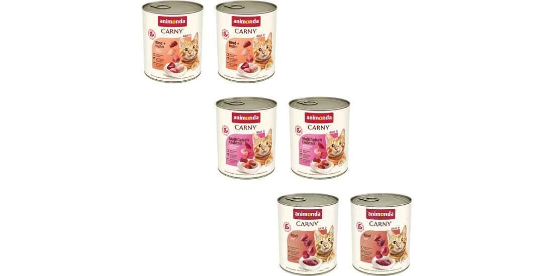 animonda Carny Adult 6 x 800 g umido per gatto…