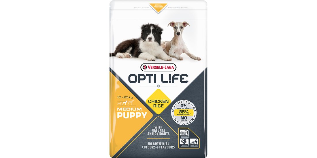 Opti Life Puppy Medium Crocchette per cani – …