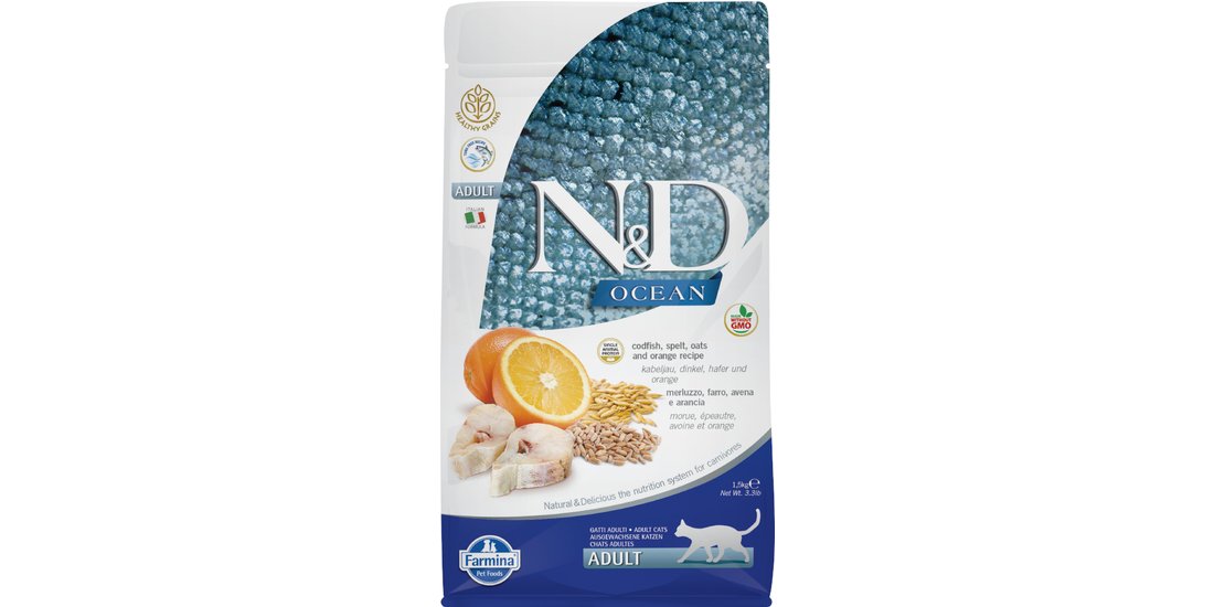 Farmina N&D Ocean Low Grain Adult Cat Merluzzo…