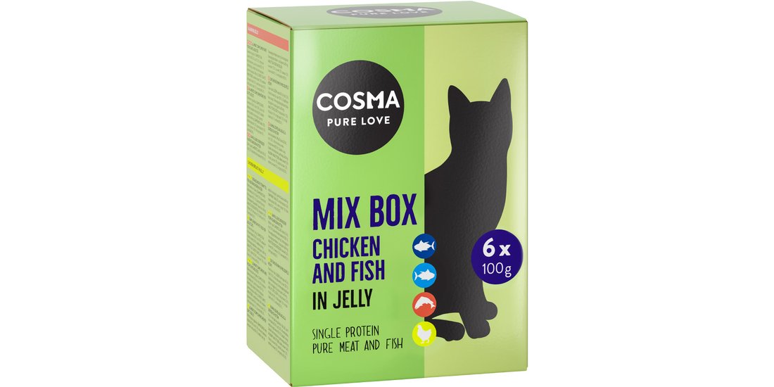 Cosma Original Buste 6 x 100 g – Mix: 1 x Tonno…