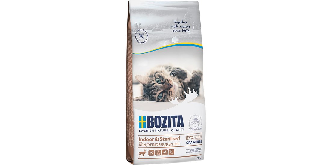 Bozita Indoor & Sterilised Renna Senza Cereali…