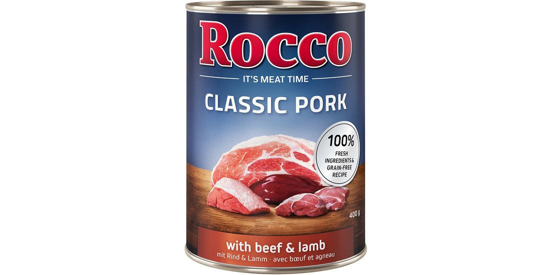 Rocco Classic Pork 12 x 400 g umido per cane – …