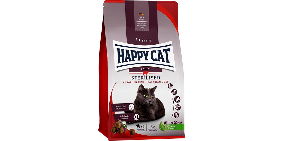 Happy Cat Sterilised Adult Manzo delle Prealpi…