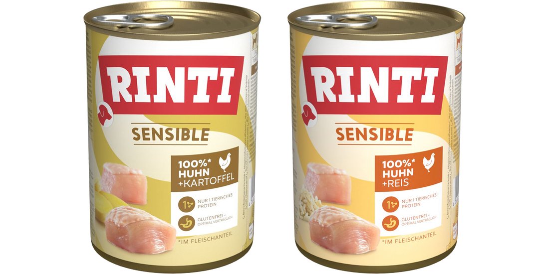RINTI Sensible 24 x 400 g – Mix: Pollo & Riso…