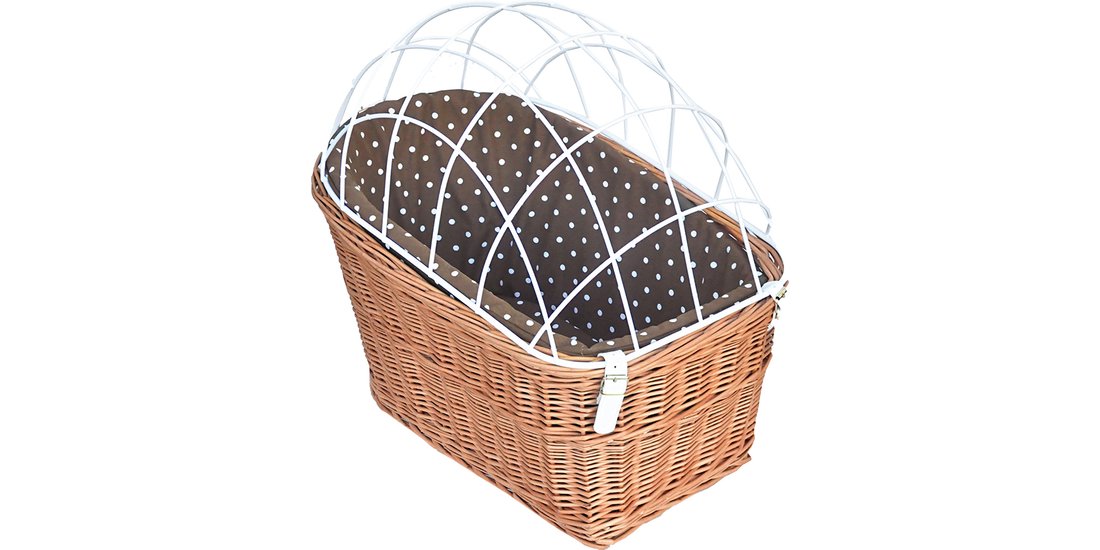 Cesta da bici Aumüller con griglia per portapacchi…