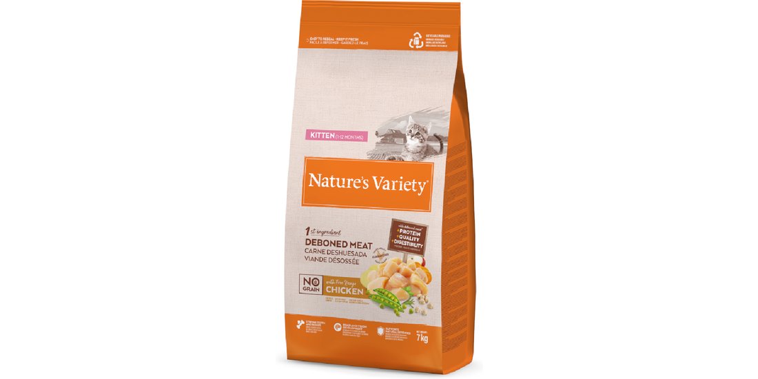 Nature’s Variety No Grain Kitten Pollo allevato…
