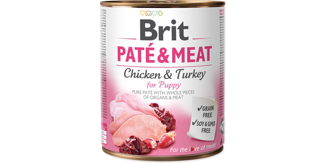 Brit Paté & Meat Puppy 12 x 800 g Alimento umido…