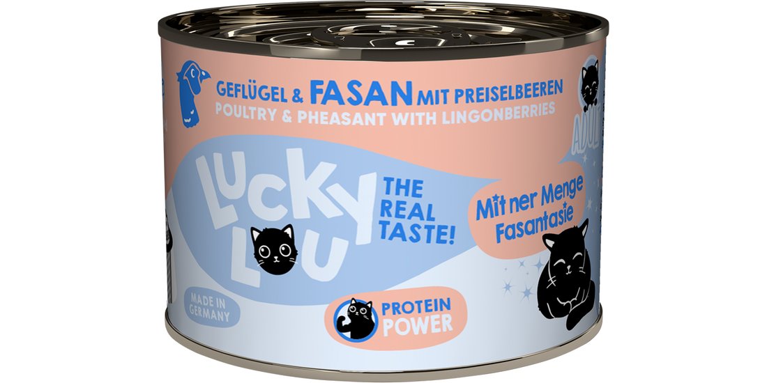 Lucky Lou Adult 6 x 200 g umido gatto – Pollame…