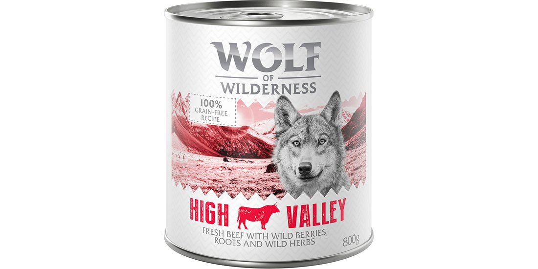 Wolf of Wilderness Adult 24 x 800 g umido Single…