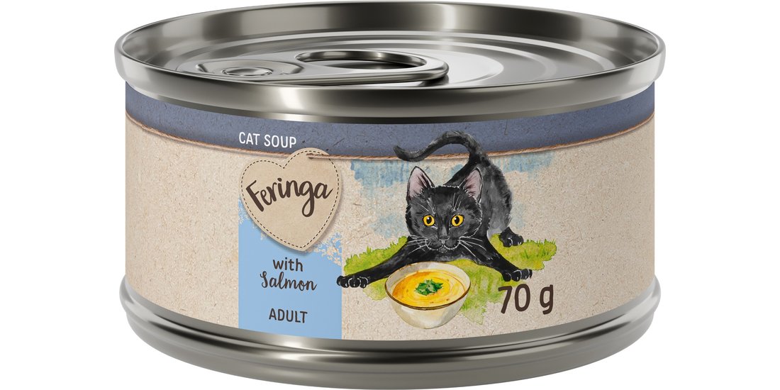 Feringa Cat Soup 12 x 70 g Alimento complementare…