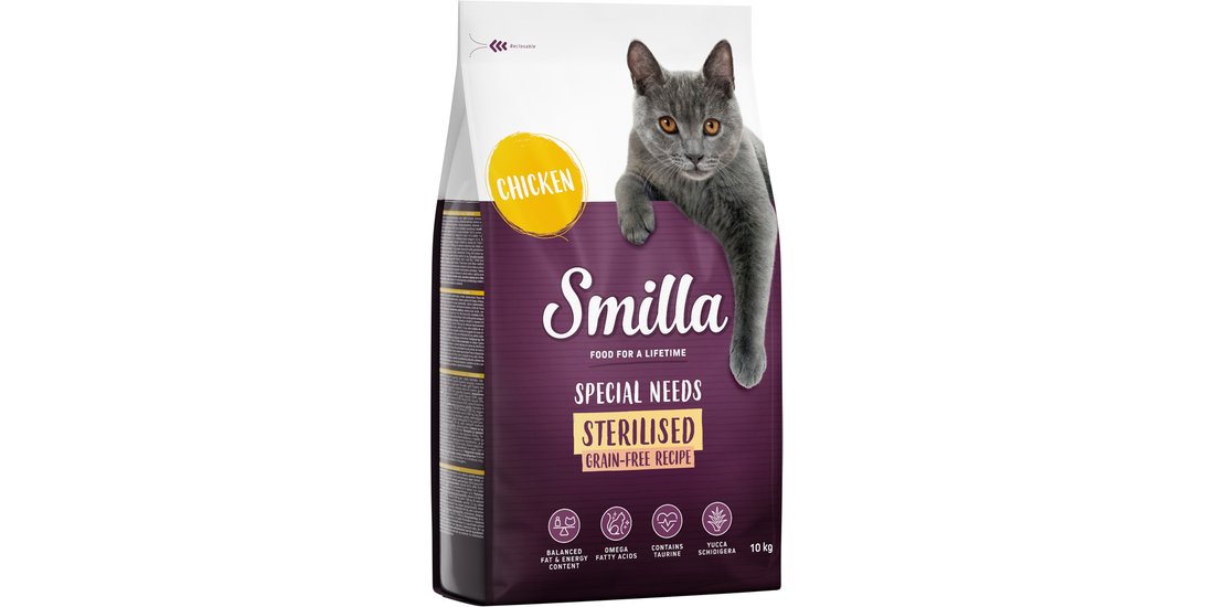 Smilla Sterilised Senza Cereali con Pollo Crocchette…