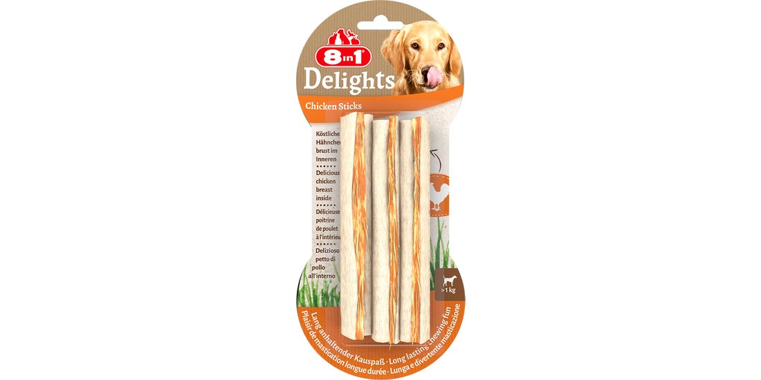 8in1 Delights Bastoncini Pollo Snack per cani…