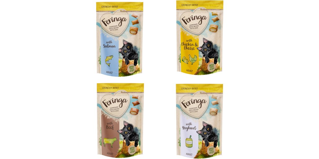 Set prova! Feringa Crunchy Bites Snack per gatti…