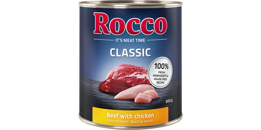 Rocco Classic 6 x 800 g Alimento umido per cani…