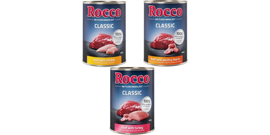 Rocco Classic 24 x 400 g Alimento umido per cani…