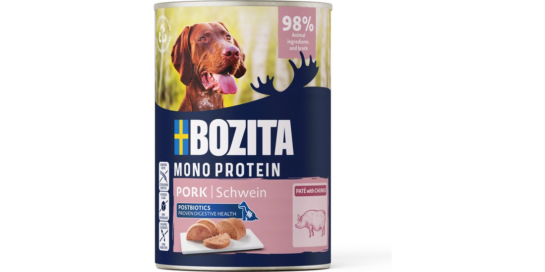 Bozita Dog Paté 6 x 400 g – Maiale
