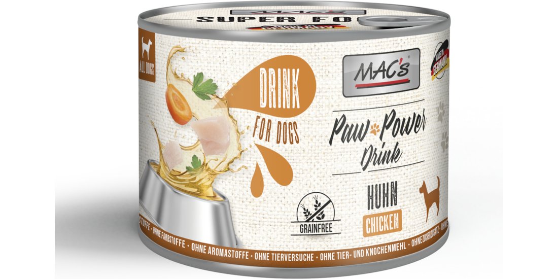 MAC’s Dog Paw Power Drink 6 x 185 g – Pollo