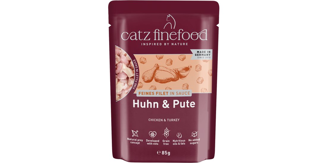 catz finefood Fillets 32 x 85 g – Pollo & Tacchino…