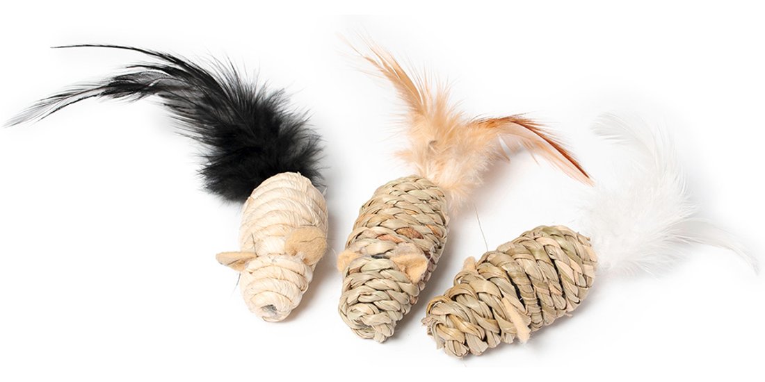 Gioco per gatti Karlie Topolini in zostera naturale…