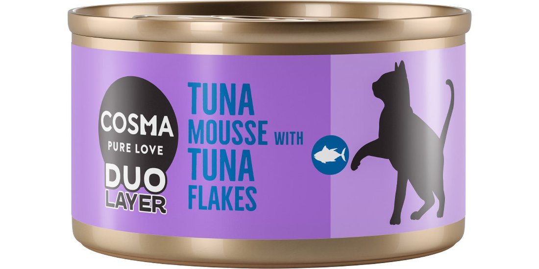 Cosma DUO Layer 6 x 70 g Umido per gatto – Mousse…