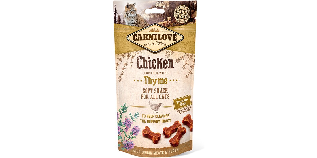 Carnilove Cat Snack Pollo con Timo semi-umido…