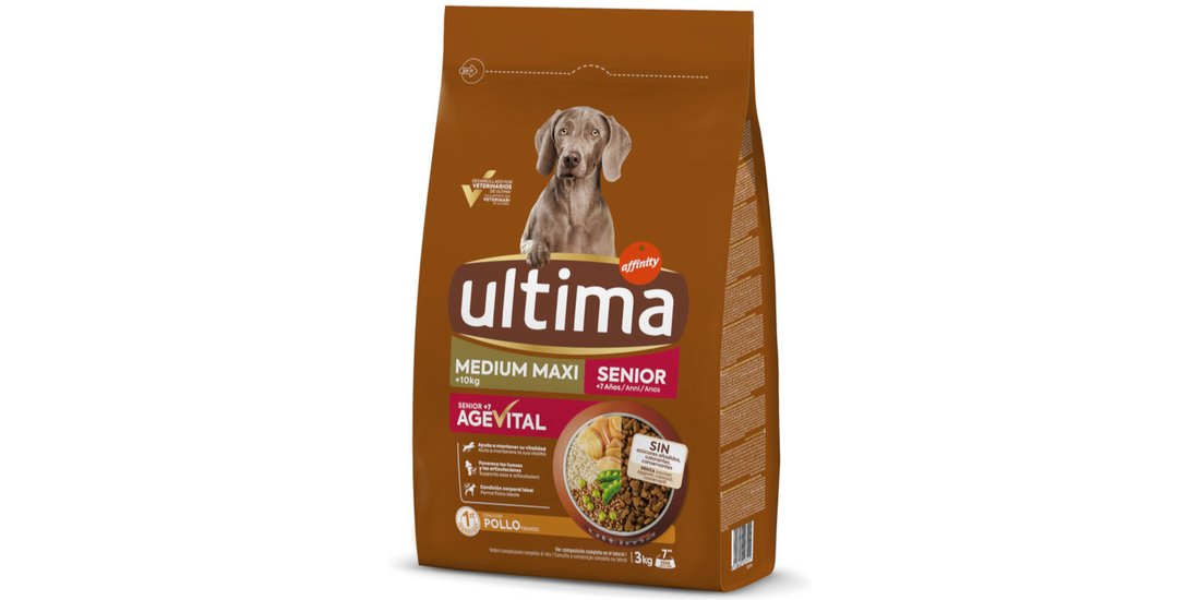 Ultima Medium/Maxi Senior Pollo Crocchette per…