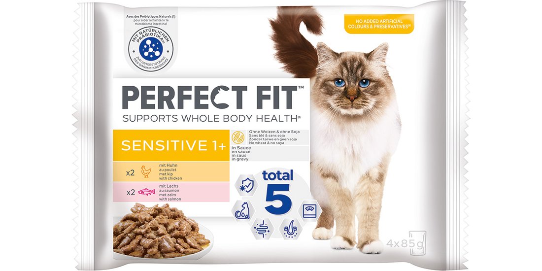 Perfect Fit Sensitive 1+ Umido gatto – 4 x 85…