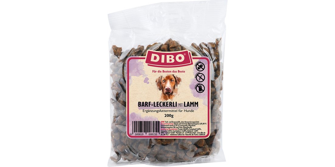 DIBO Bocconcini BARF con Agnello Snack per cane…