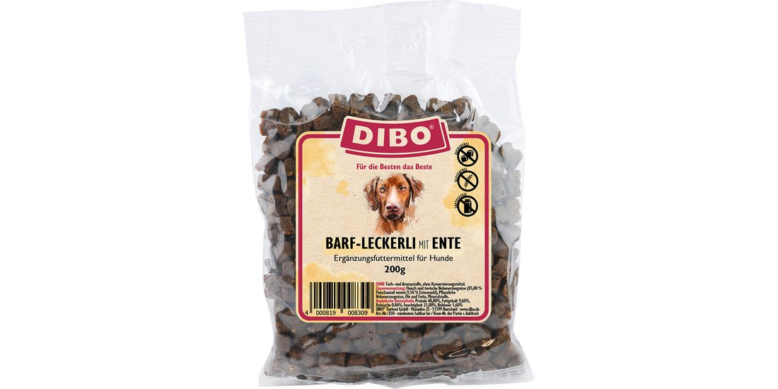 DIBO Bocconcini BARF con Anatra Snack per cane…