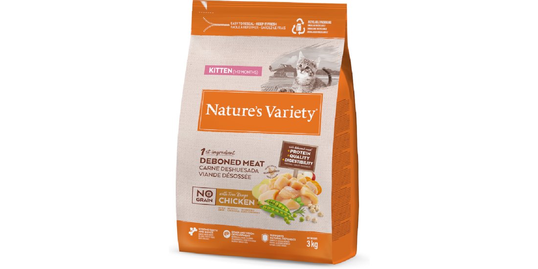 Nature’s Variety No Grain Kitten Pollo allevato…