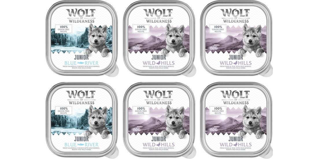 Wolf of Wilderness JUNIOR Duo-Protein 6 / 24 …