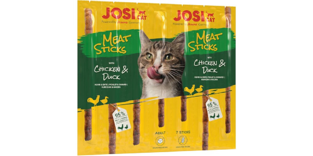 Bastoncini di carne JosiCat con pollo e anatra…