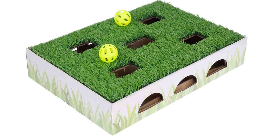 Gioco per gatti TIAKI Scatola con erbetta – L…
