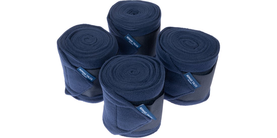 Bende in pile Nomad Tales per cavalli – blu navy…