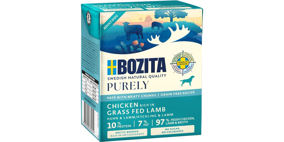 Bozita Purely Paté 24 x 370 g – con Agnello