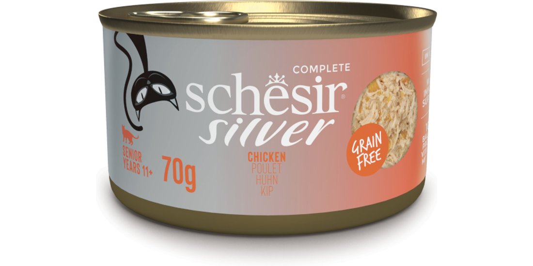 Schesir Silver Senior 12 x 70 g – Pollo