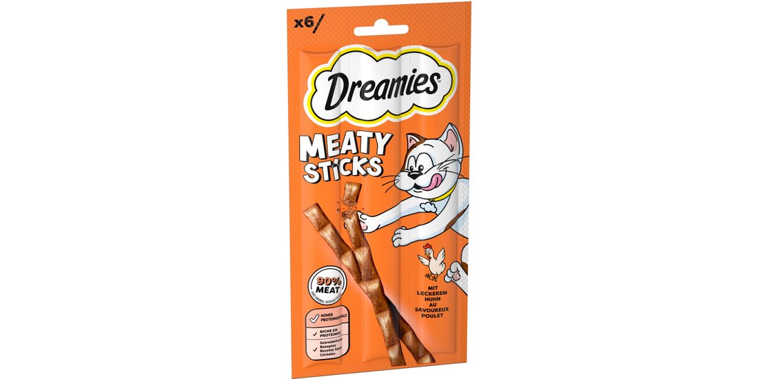 Catisfactions Dreamies Meaty Sticks – 6 x 5 …
