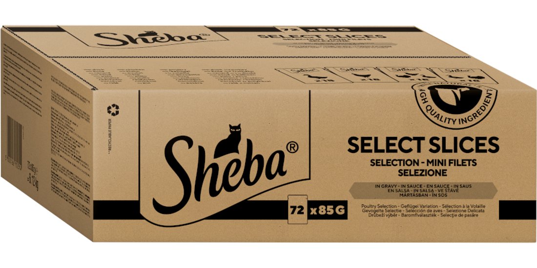 Sheba in buste 144 x 85 g Umido per gatto – Selezione…