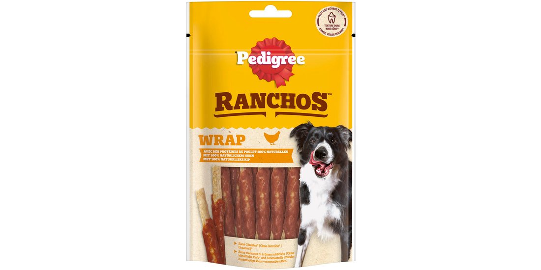 Pedigree Ranchos Wrap Snack per cane – 60 g Pollo…