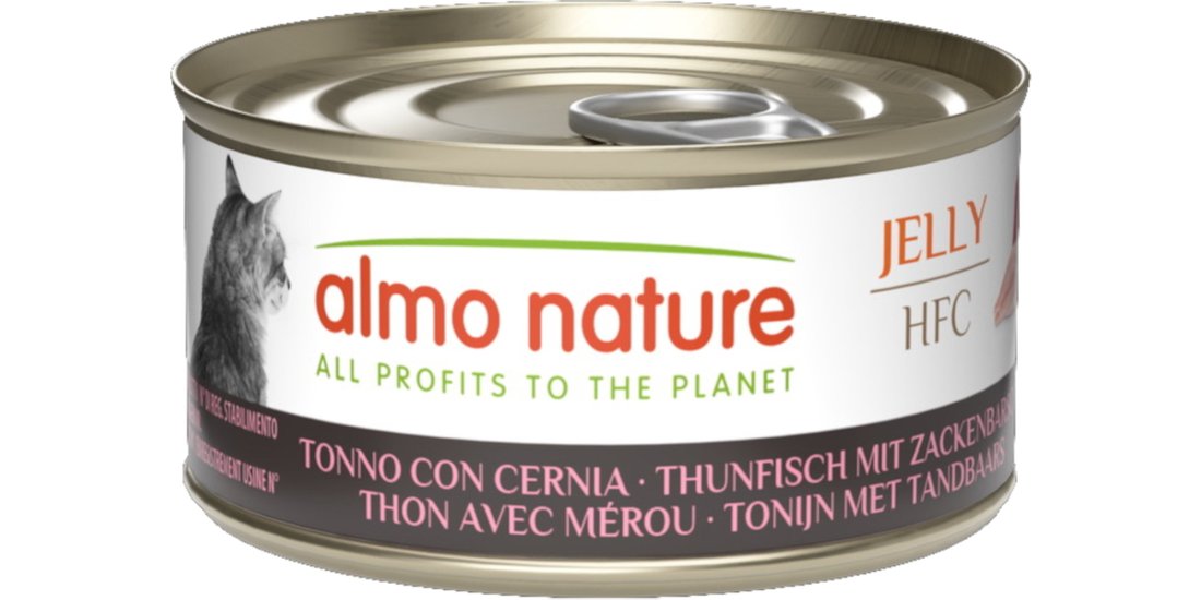 Almo Nature HFC Jelly in lattina 6 x 70 g – Tonno…