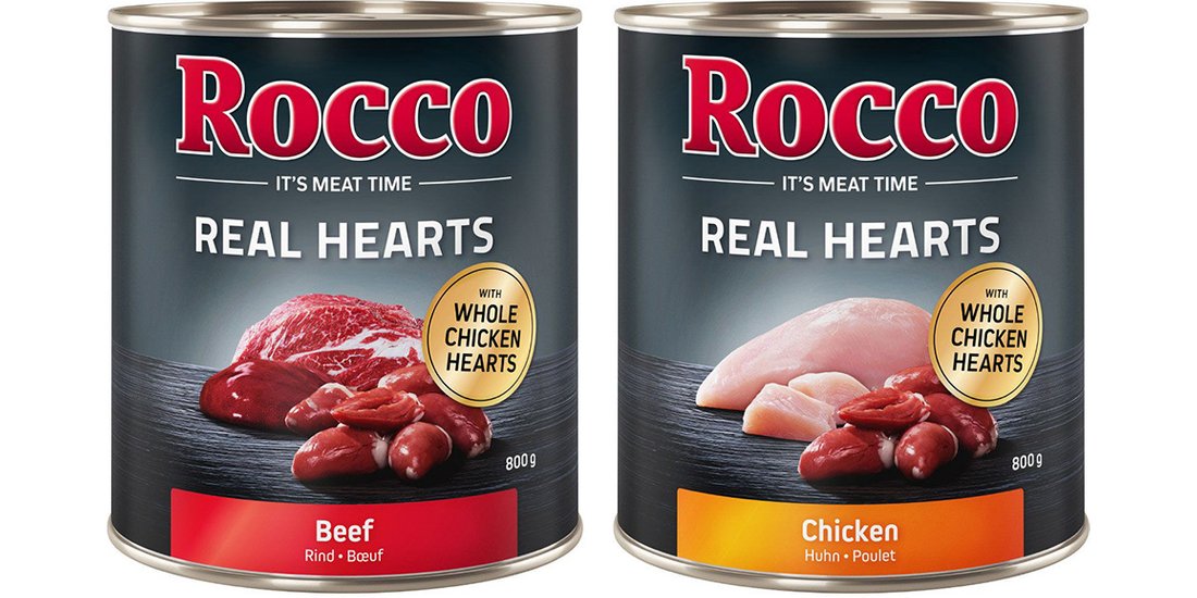 Rocco Real Hearts 24 x 800 g – 2 gusti: Manzo…