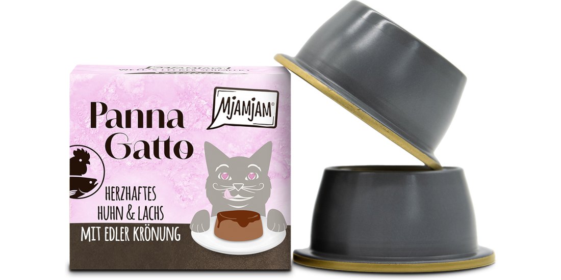 MjAMjAM Panna Gatto 2 x 80 g – Pollo & Salmone…