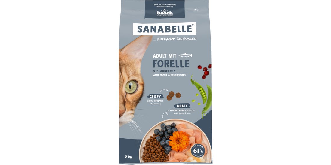 Sanabelle Adult con Trota e Mirtilli – 2 kg