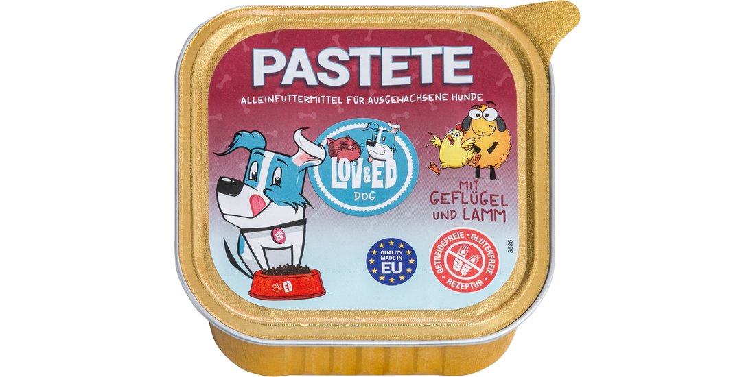 Lov & Ed Paté 12 x 150 g – con Pollame & Agnello…