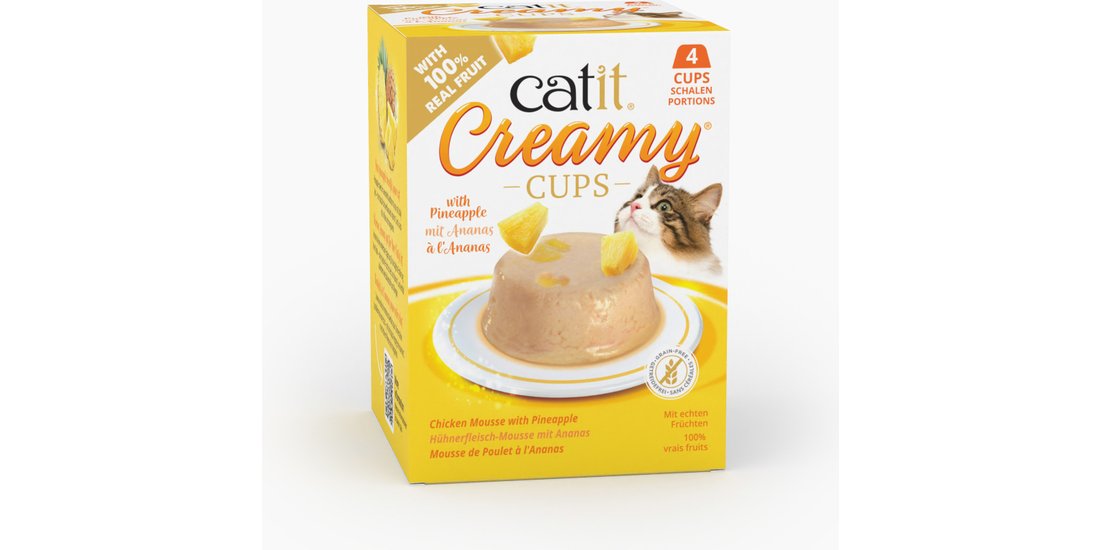 Catit Creamy Cups 4 x 25 g – Mousse di pollo …